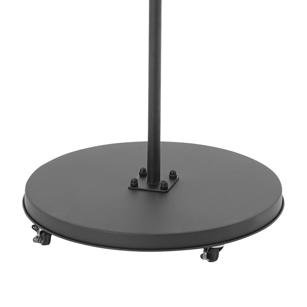 12-head Wig Display& Storage Rack Adjustable Wig Stand With Lockable Wheels