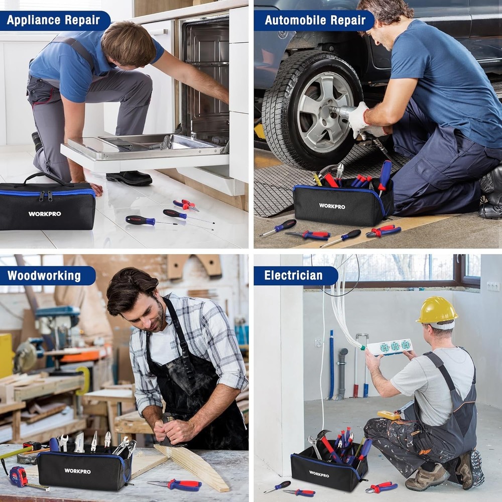 Versatile 10-Inch Tool Storage Bag - Perfect for Organizing Tools & More