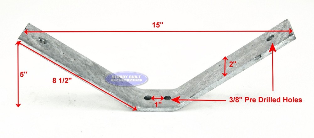 Pontoon Boat Trailer Bunk Bracket V Style Galvanized