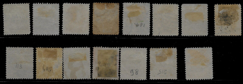 1911 CANADA PARTIAL SET Sc#104-122 USED VF