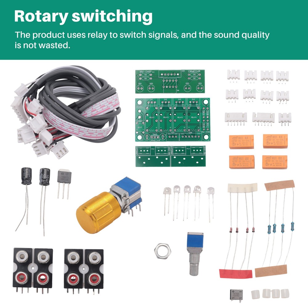 Relay 4-Way Audio Input Switching Audio Input Selection Board of2892