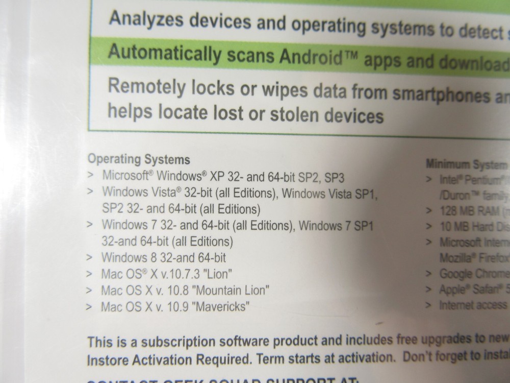 Webroot Secure Anywhere Antivirus Software Internet Security 3-Device NEW Sealed