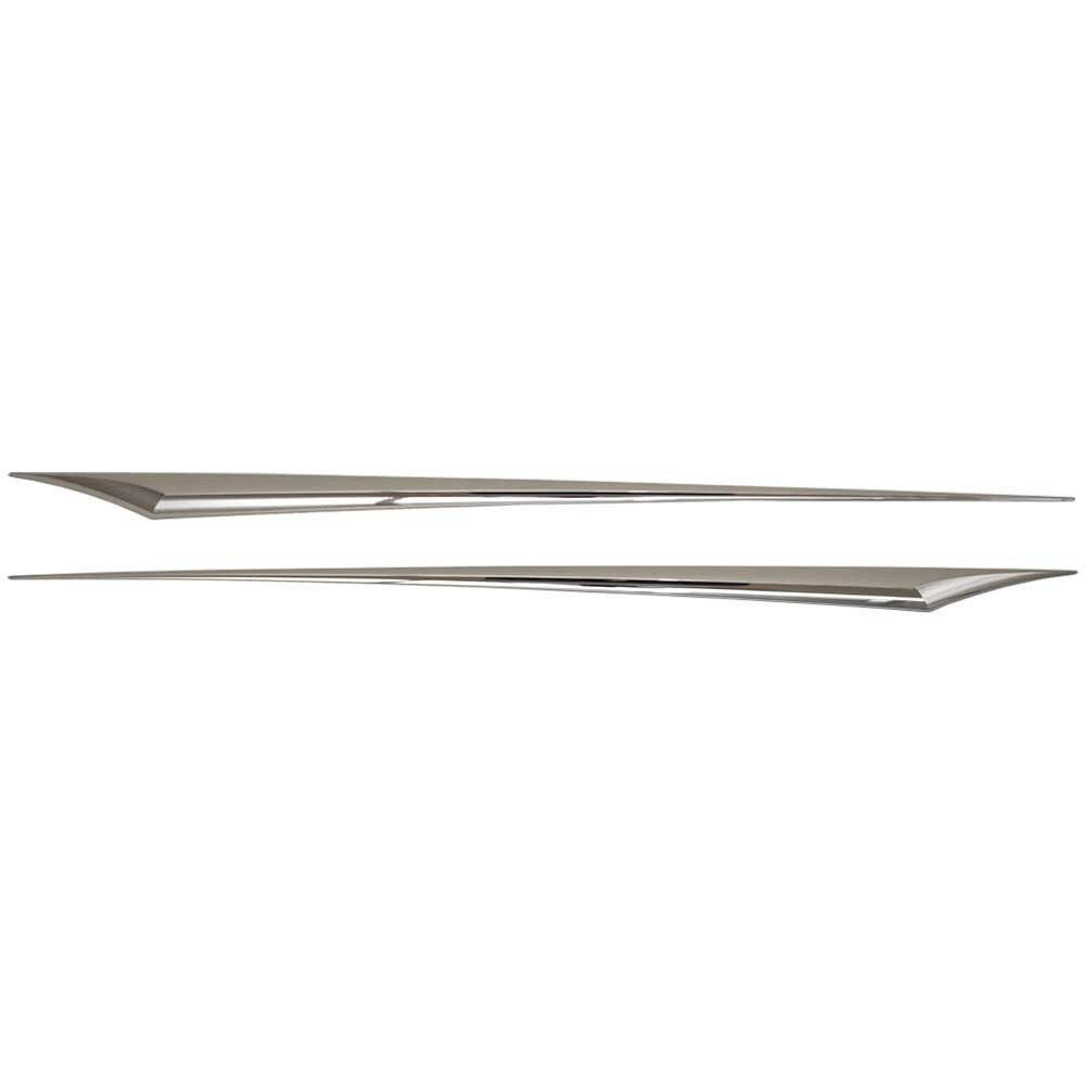 Cruisers Boat Raised Hull Spear Decals | Silver Stickers (2 PC)