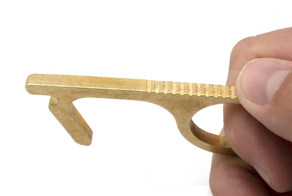 Premium Antimicrobial EDC Hands Free Push Pull Door Opener No Touch Multi Tool