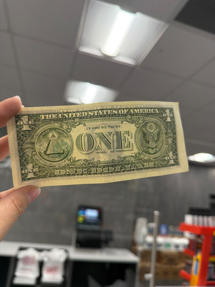 Miscut/Misprinted USD, both sides off