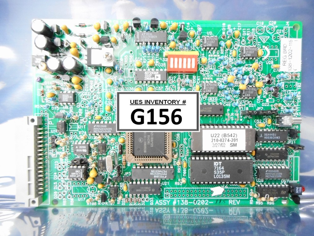 Dynatronix 138-1202-115 Process Board PCB REG BRD Untested AS-IS