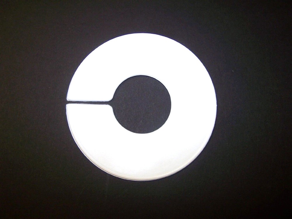 Plastic 10 Clothing White Blank Size Rack Ring Divider