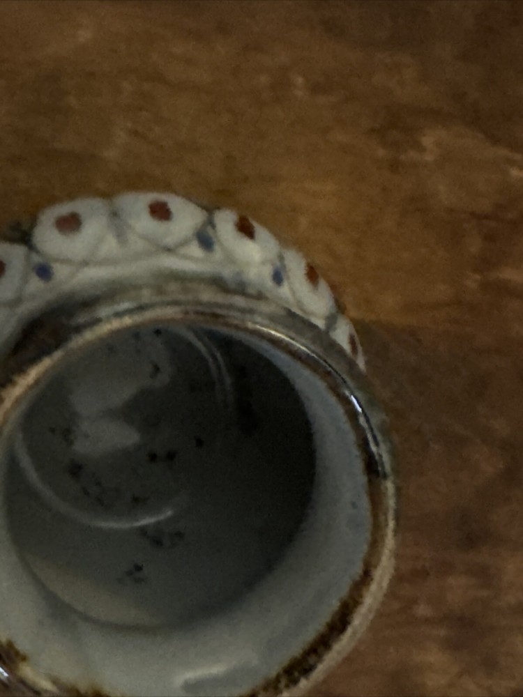 4” Tall glazed Mexico pottery