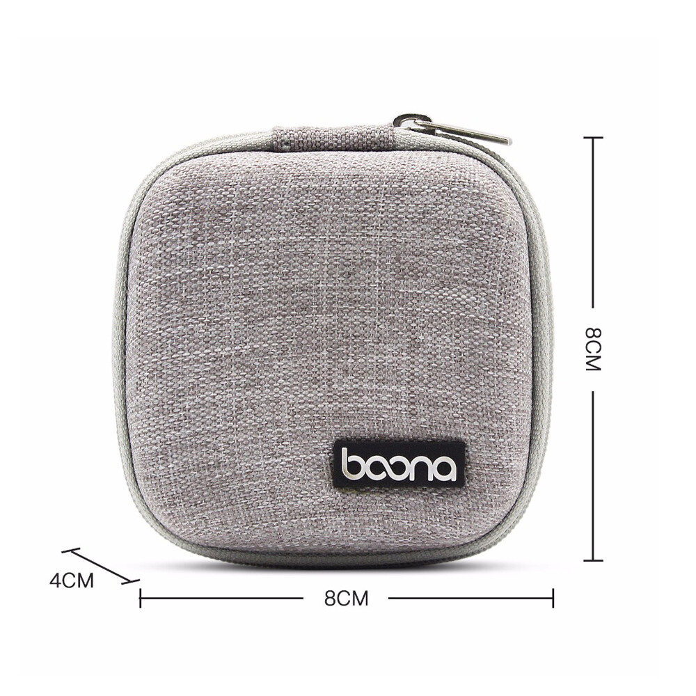 Bluetooth Earphone Hard Case Charger Cable Headphone Memory Cards Storage Bag