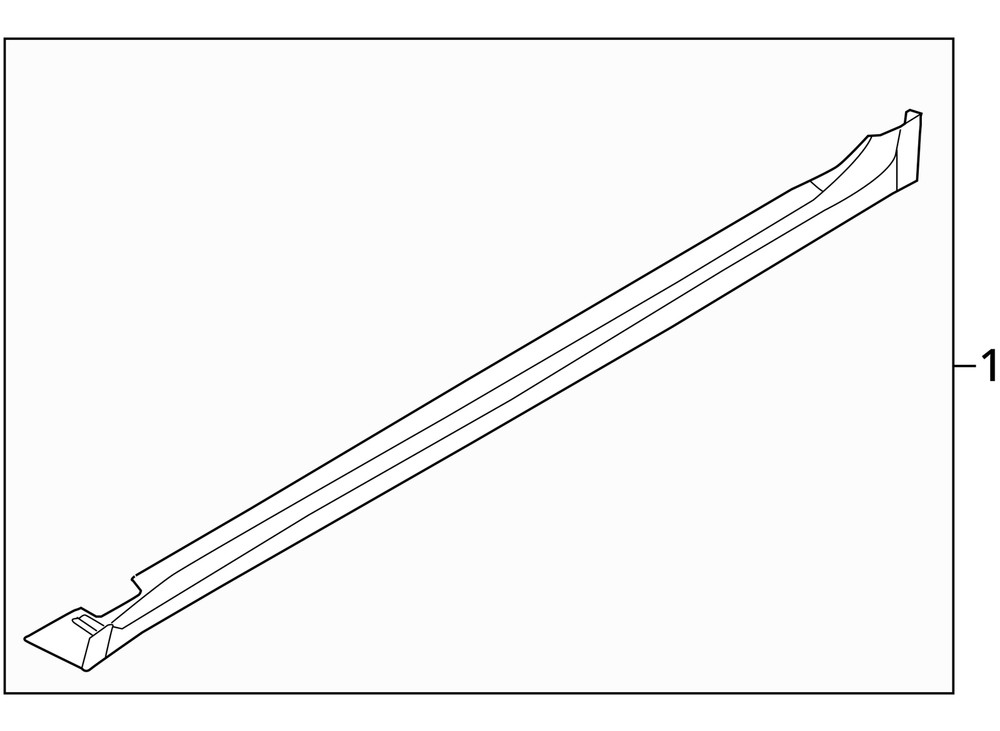 LEFT BLUE ROCKER PANEL MOULDING OEM 2018 KIA OPTIMAKIA 87751D5000