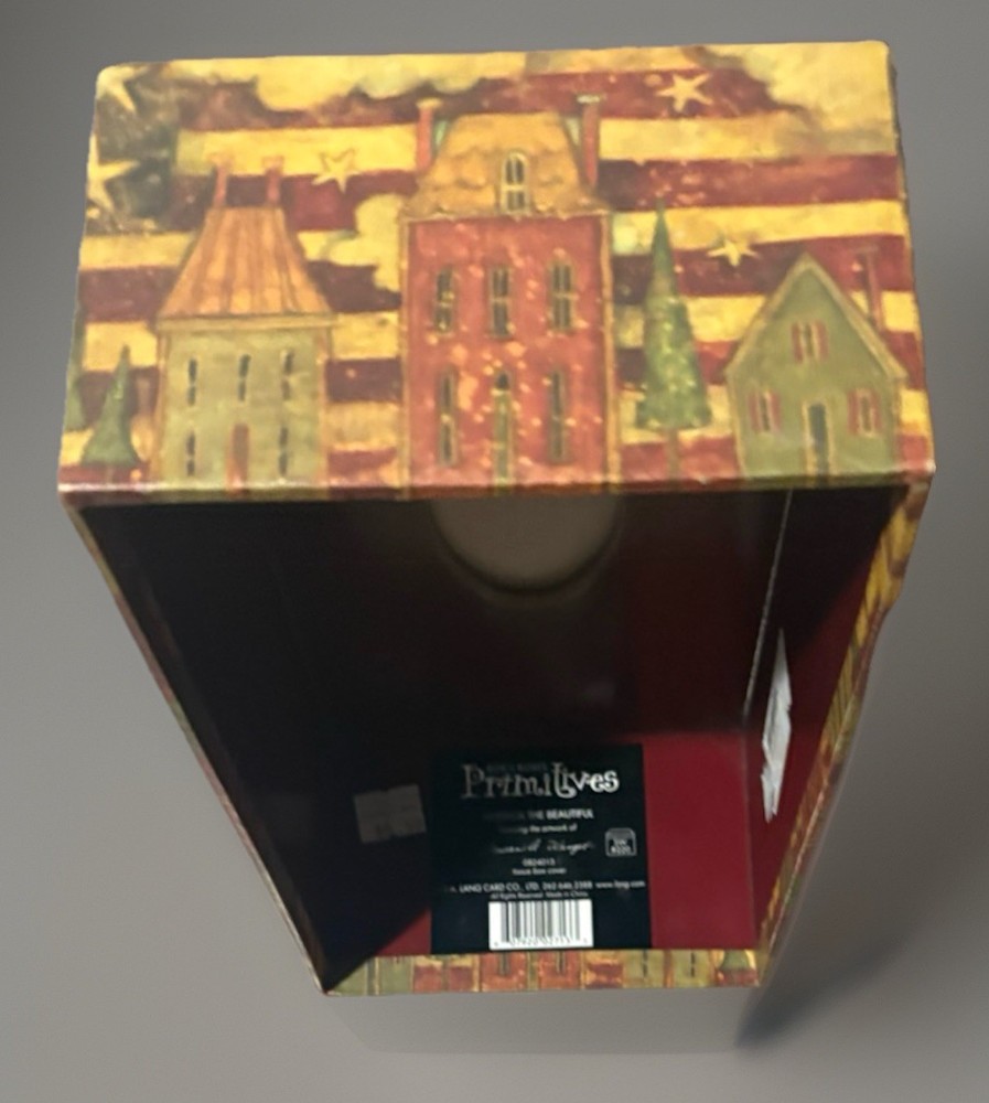 Tissue Box Cover Bob’s Boxes Primitive Artwork By Susan Wright R.A. Long Card Co