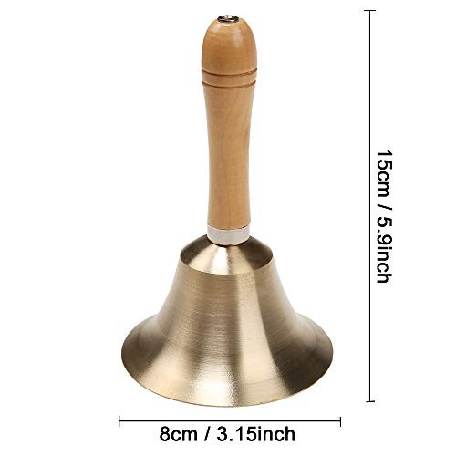 Super Loud Solid Brass Hand Call Bell 3.15 inch