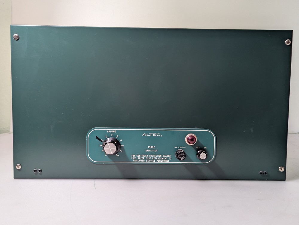 Vintage ALTEC 1590C Solid State Amplifier ,Crack sound (Read)