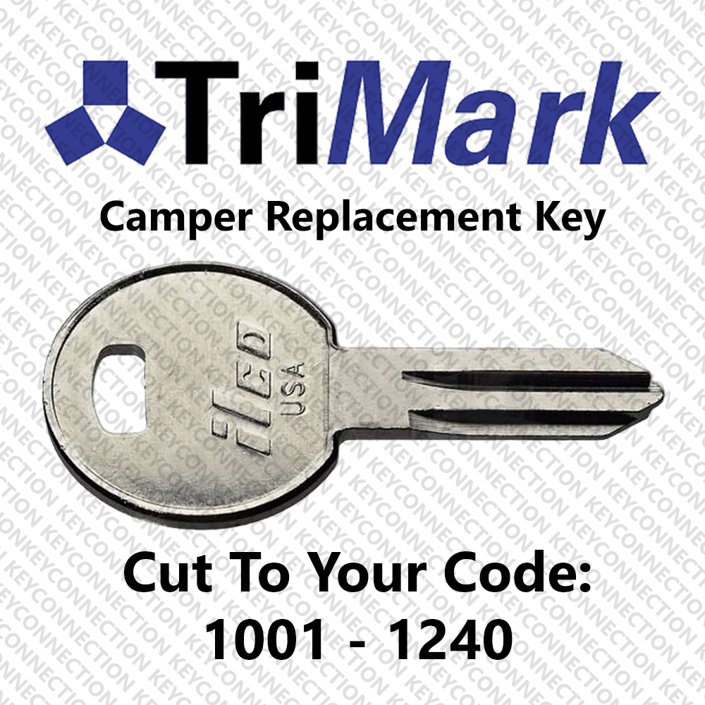 Trimark Camper Replacement Key Cut to Your Code 1001 - 1240