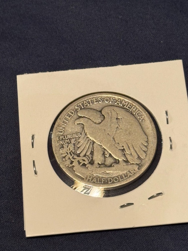 1917S Walking Liberty Half Dollar S on Obverse