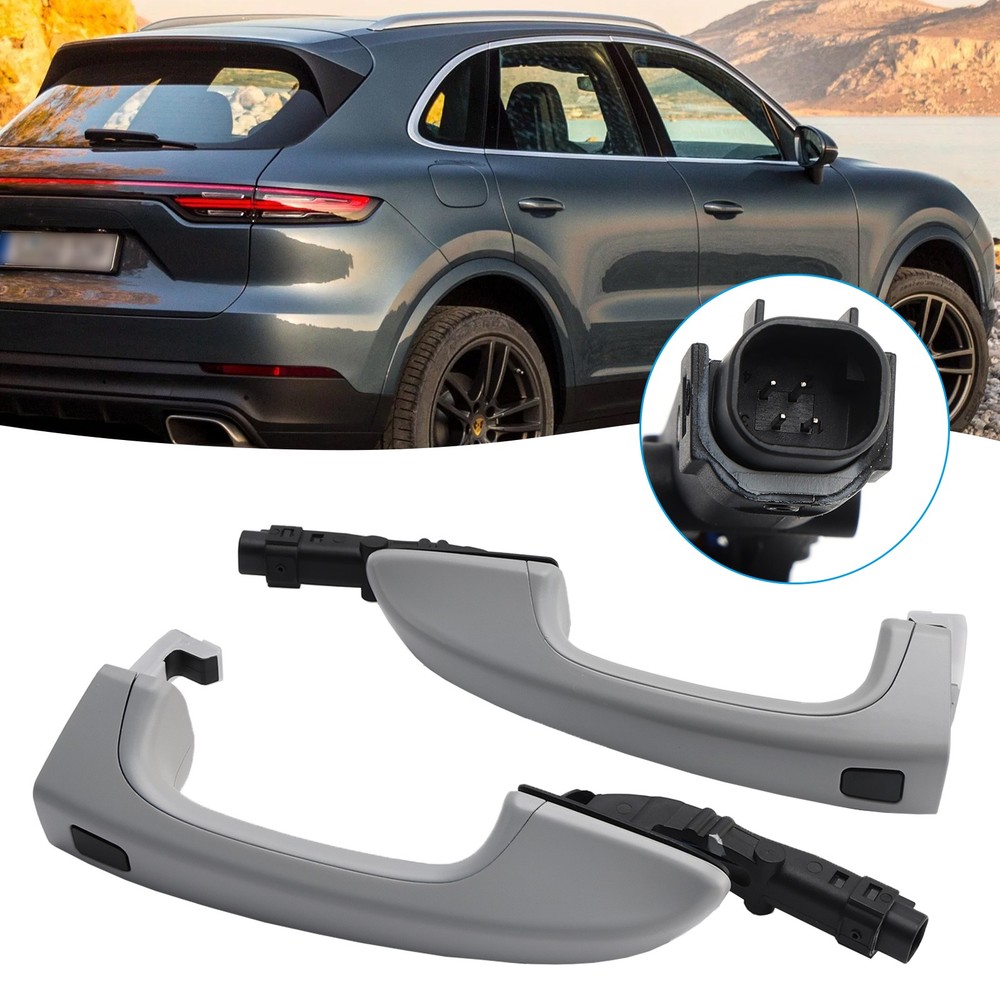 Left&Right Side Exterior Door Handle For Porsche Cayenne 2011~2018