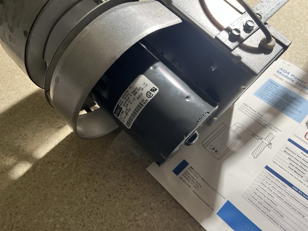 AQ4 Power Vent for Bosch AquaStarModels 1600P & 1600H + FREE SHIPPING