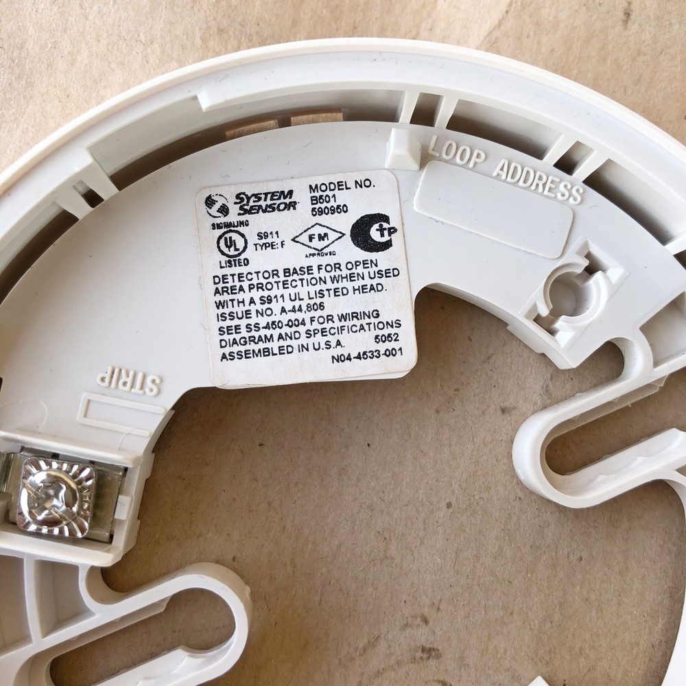 SYSTEM SENSOR B501 DETECTOR BASE 417487