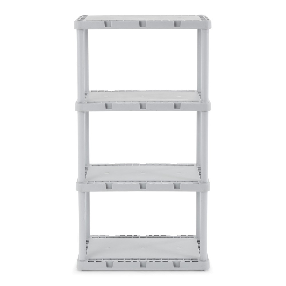 Gracious Living Knect-A-Shelf Fixed Height 4 Shelf Light Duty Storage System