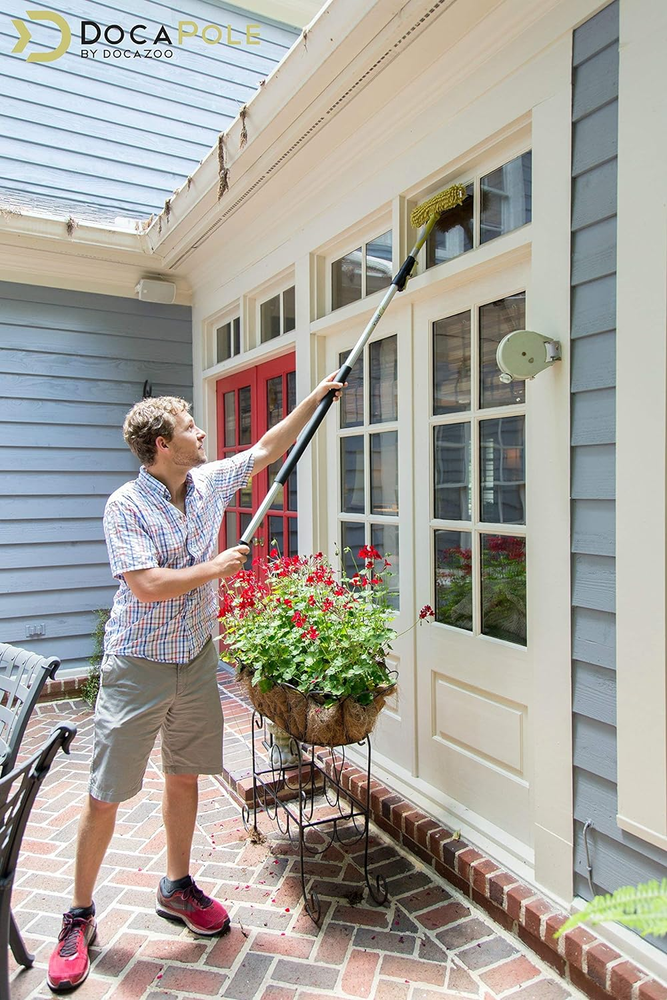 Telescoping Extension Pole Light Bulb Changer Paint Roller Duster Pole Cleaning