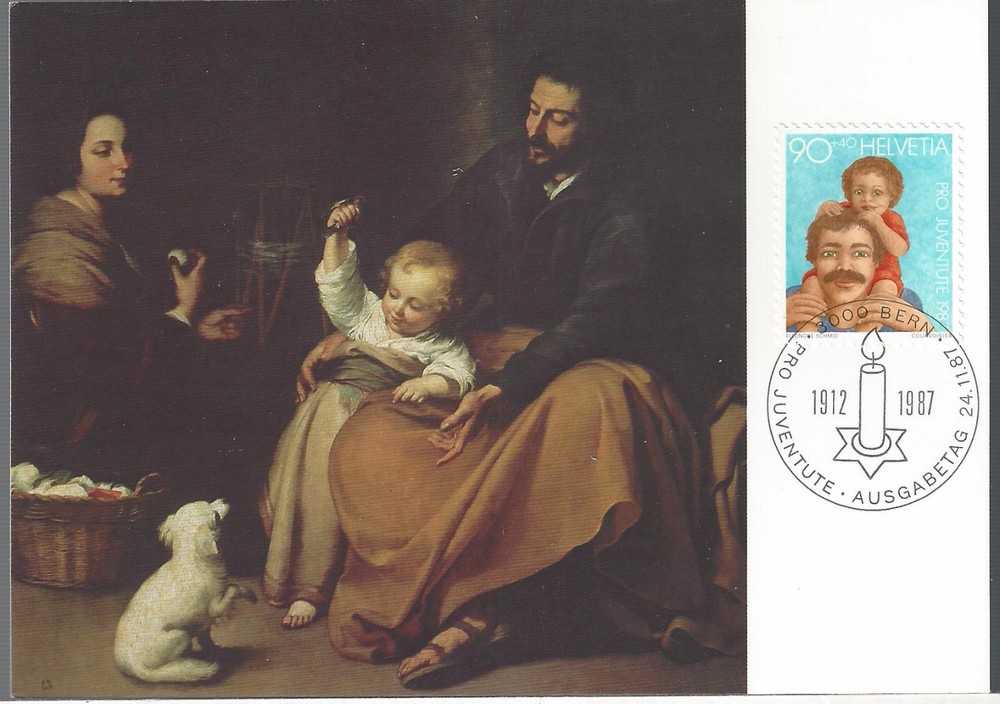 1987 Switzerland  FDC Semi-Postal Painting PC