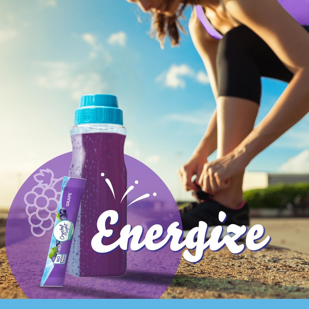 Grape Caffeine Drink Mix Packets - Convenient On-the-Go Hydration 3 Pack
