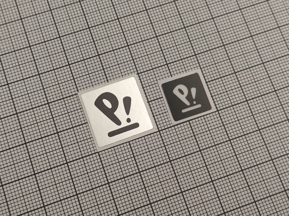 6 x Silver Pop!_OS Linux Stickers For The Computer Case & Super Key Pack