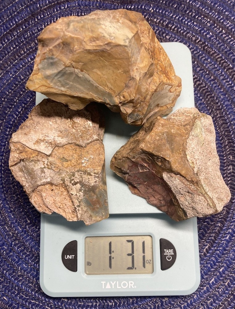 Morrisonite Jasper Lapidary Rough- 19.1oz/541g- Solid Pieces-Porcelain Texture