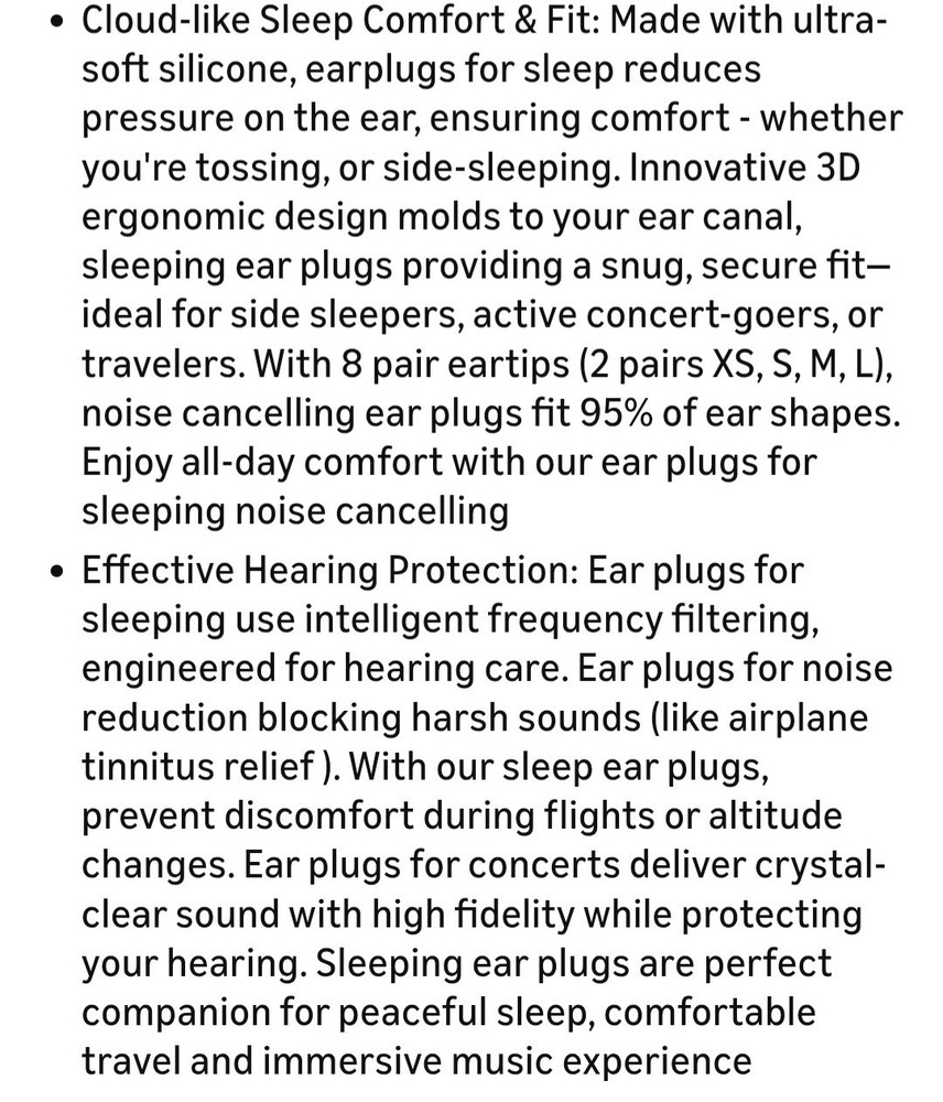 Superior Noise Reduction Ear Plugs