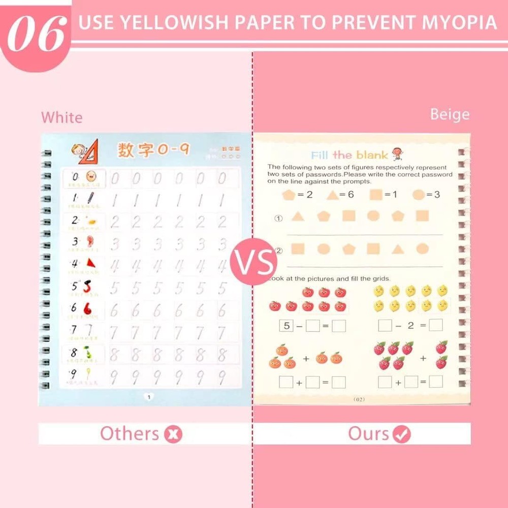 Sank Magic Practice Copybook for Kids - The Print Handwiriting Workbook-Reusable