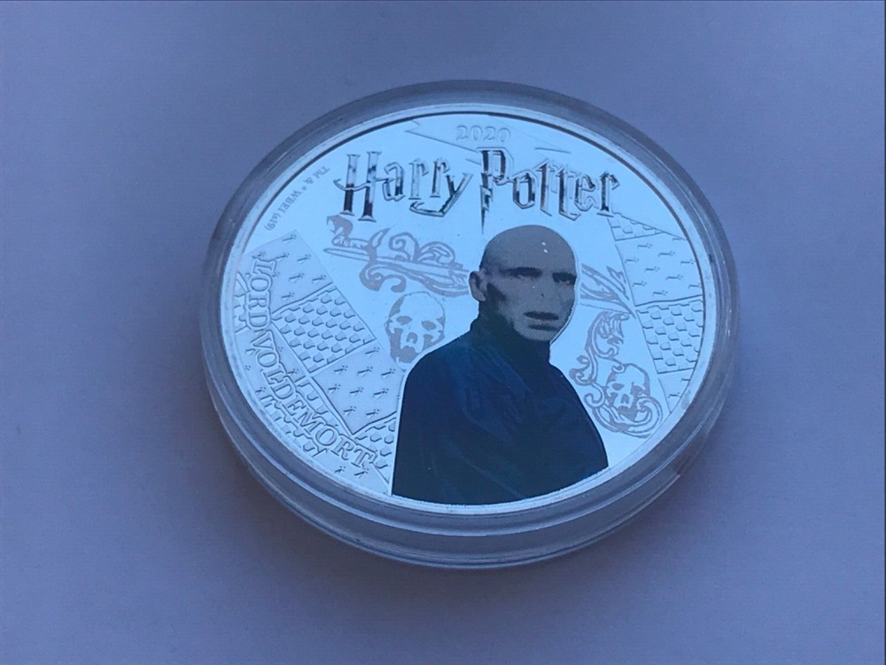 SAMOA HALF DOLLAR SILVER PLATED HARRY POTTER LORD VOLDEMORT 2020