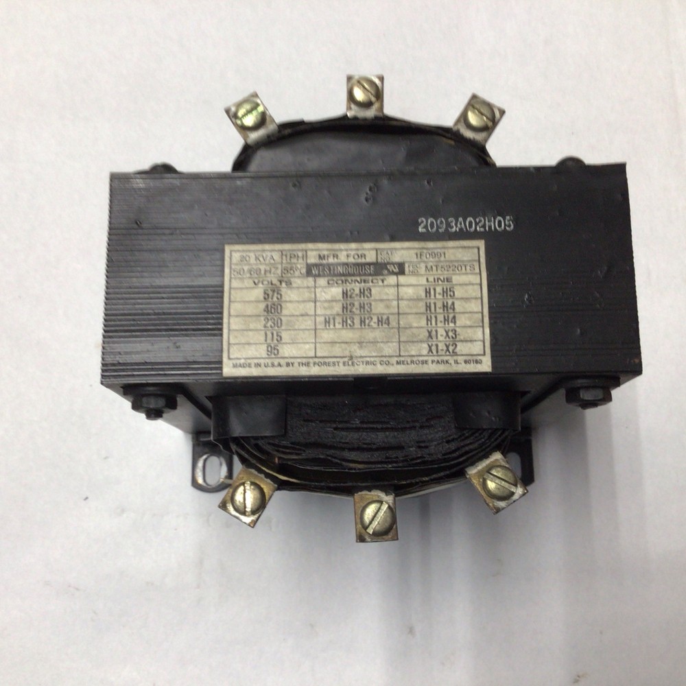 WESTINGHOUSE 1F0991 CONTROL TRANSFORMER