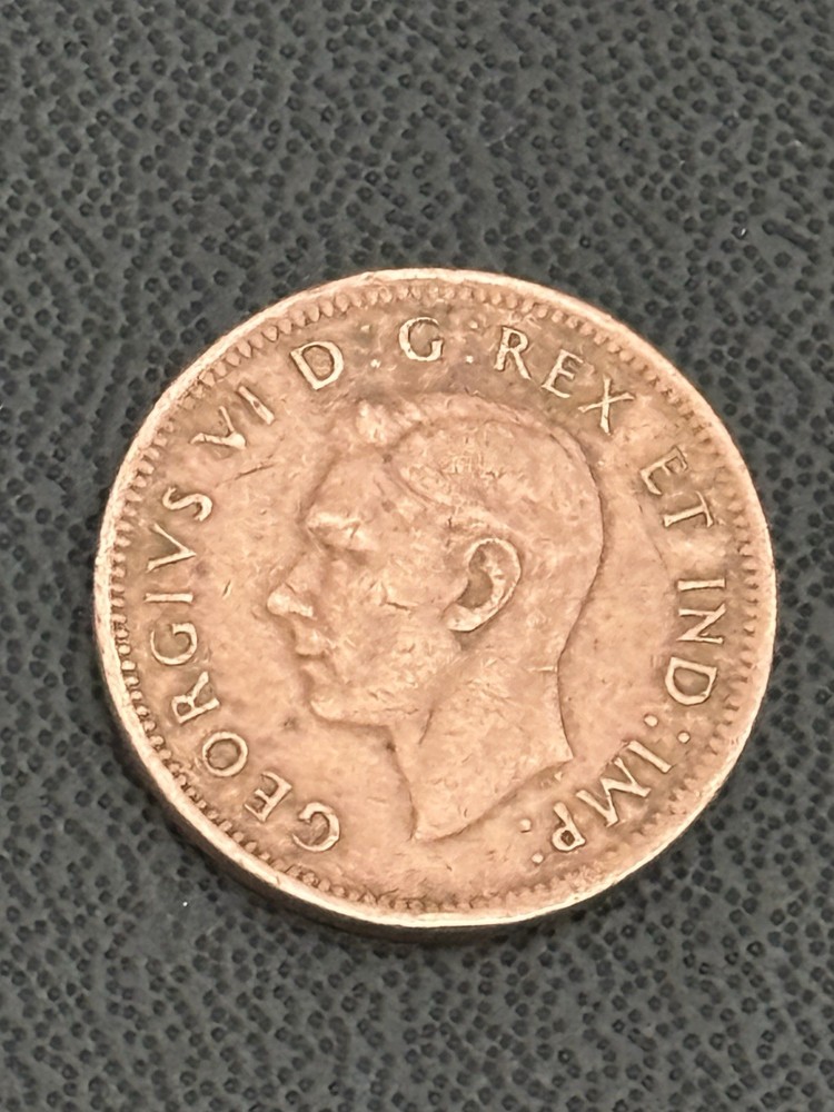 1947 Maple Leaf Canada 1 Cent Penny