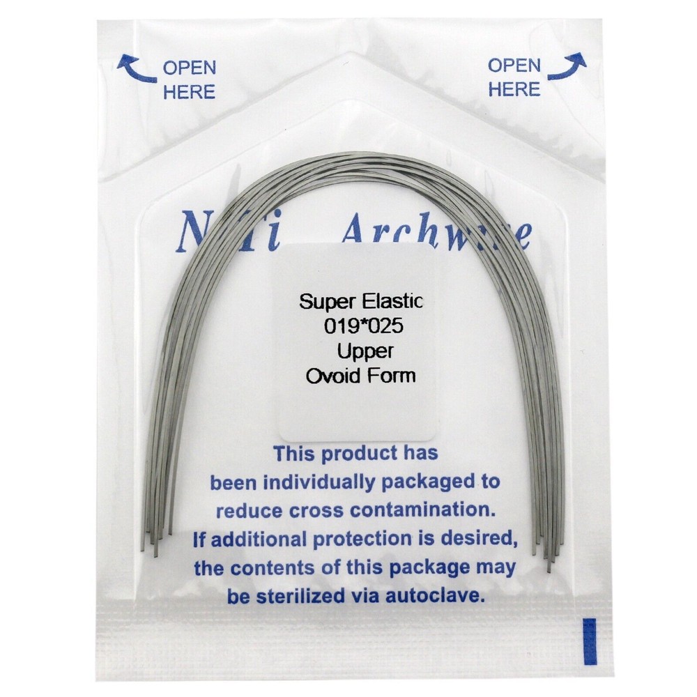 10 pcs/Pack Dental Orthodontic Super Elastic Niti Arch Wire Rectangular Nature