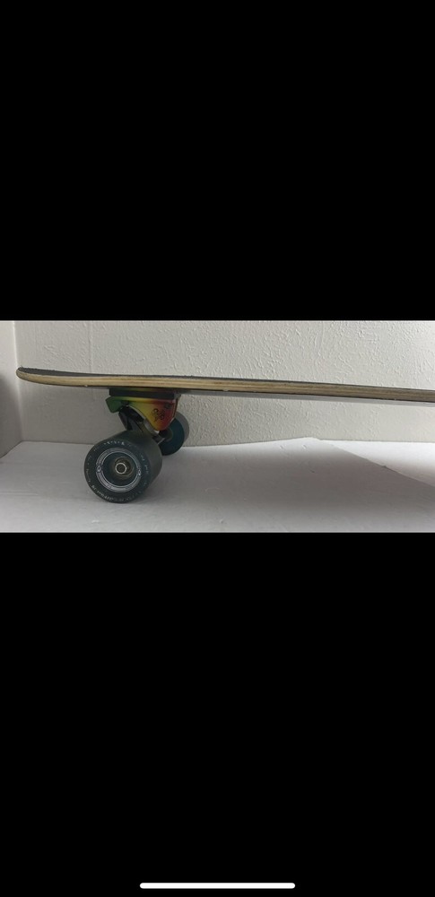Dregs Downhill Longboard Skateboard Deck Fire Wave 39" 81A Gullwing Rasta Trucks