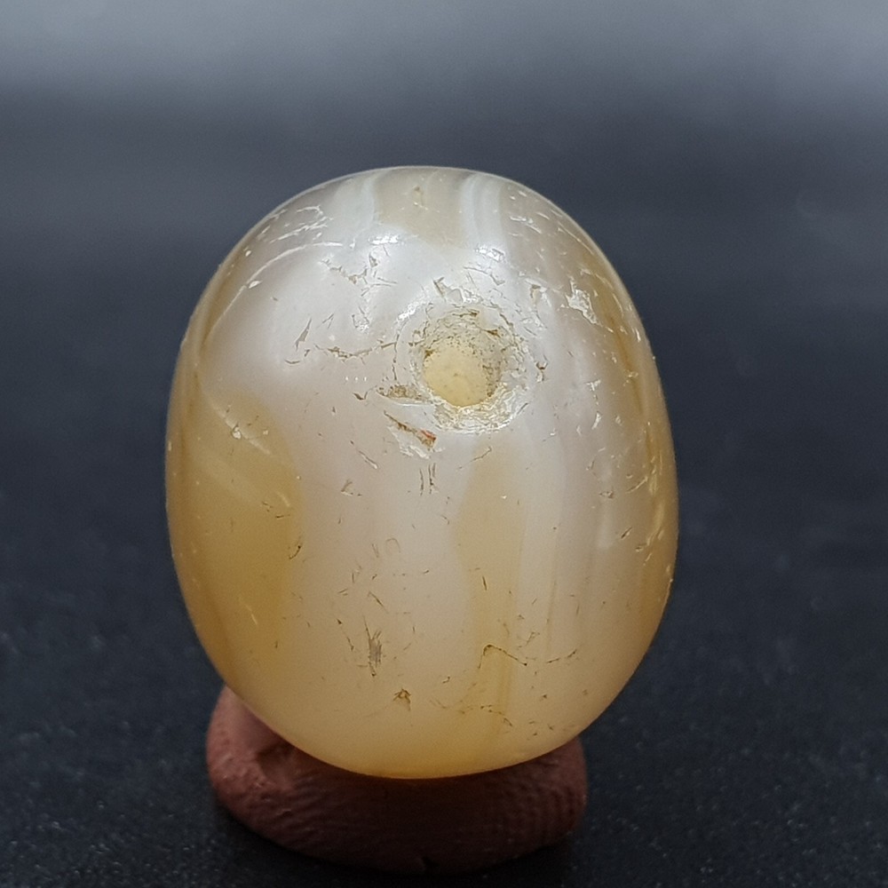 Antique Indo Himalayan Agate Stone Bead 26mm