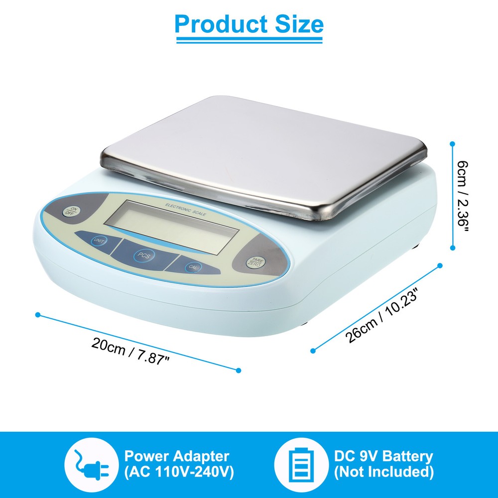 Lab Scale 3000g x 0.01g High Precision Electronic Analytical Balance Sensitive