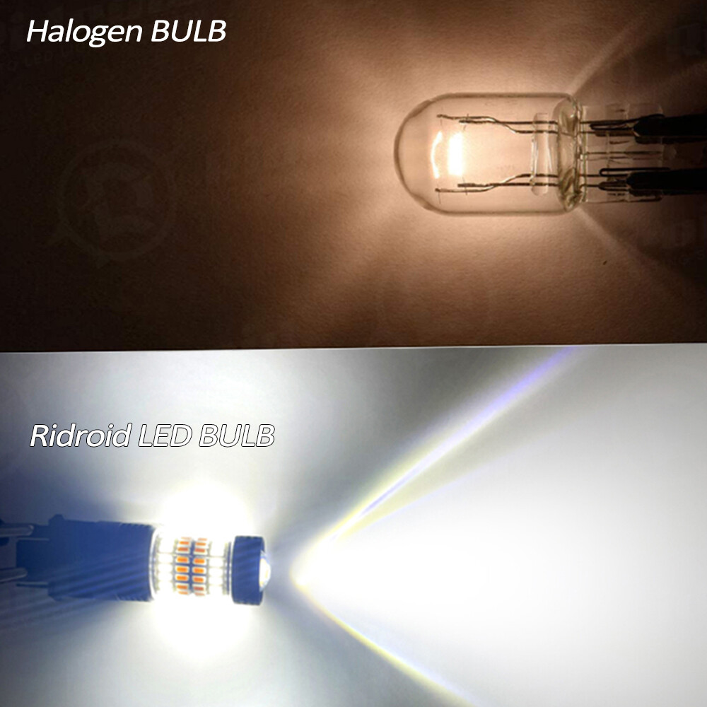 For Chevy Silverado1500 2500 White/Amber Switchback LED Turn Signal Light Bulbs