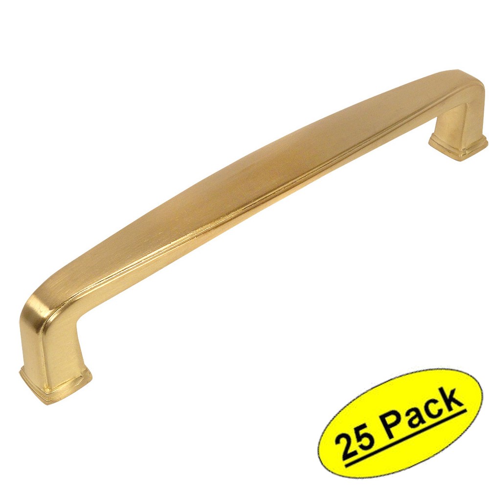 *25 Pack* Cosmas Cabinet Hardware Brushed Brass Modern Handle Pulls #4392-128BB