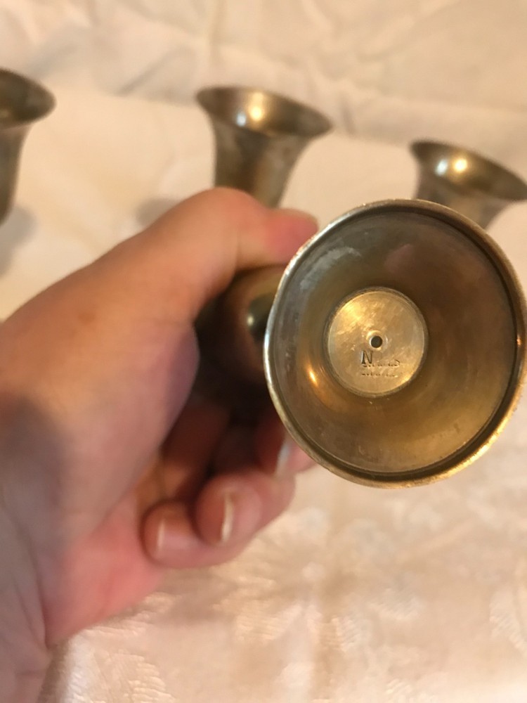 Vintage Silver Plated Cordial Cups