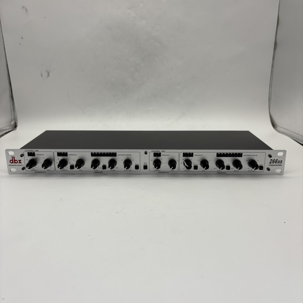 dbx 266xs Dual Channel Compressor Gate Dynamics Processor w/ Side Chain Insert