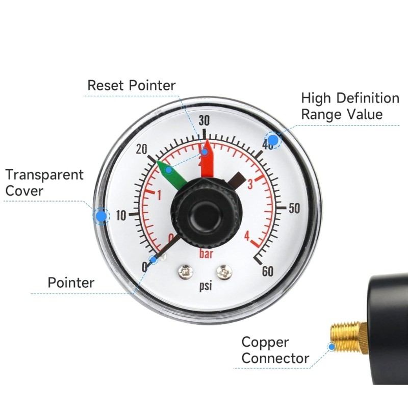 Precise Pressure Gauge For Accurate Maintenance Personnel