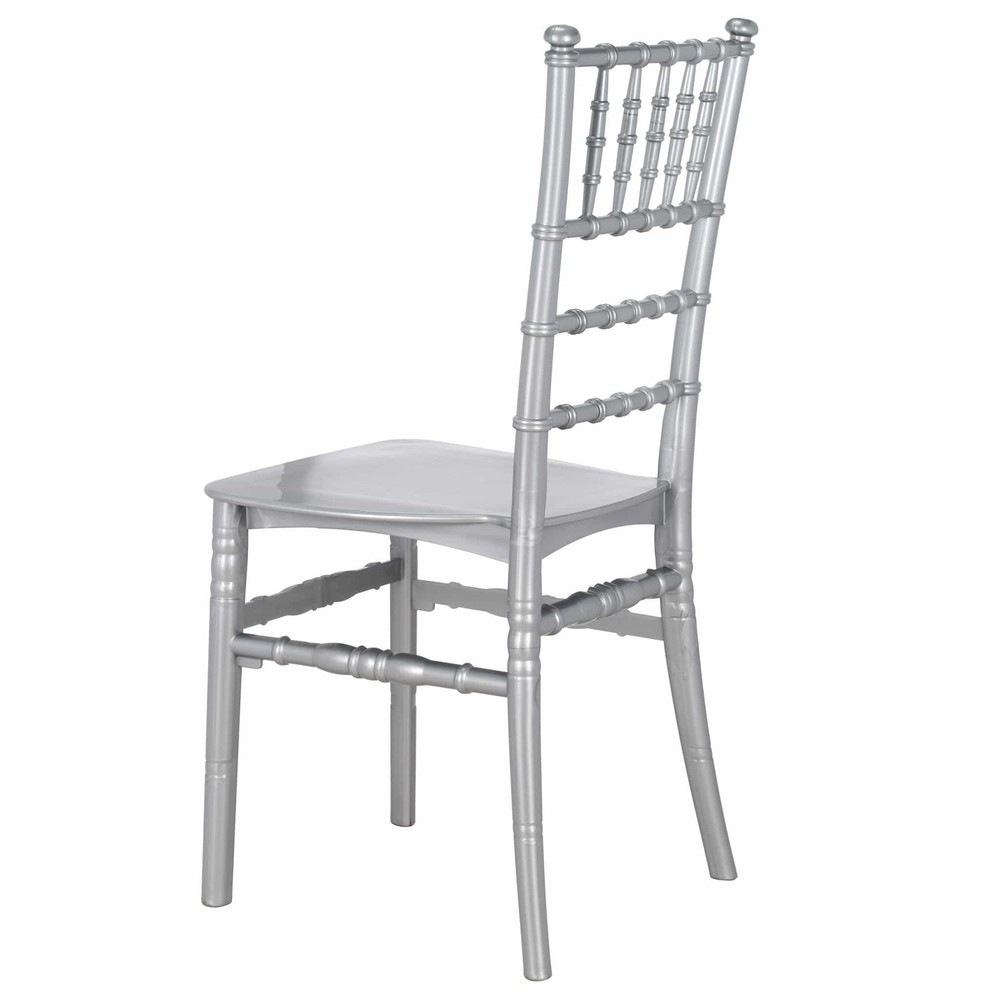Silver BasicResin™ Chiavari Chair by Chivari