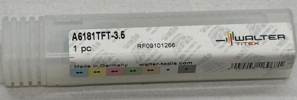 Walter A6181TFT-3.5 carbide drill 3.5mm