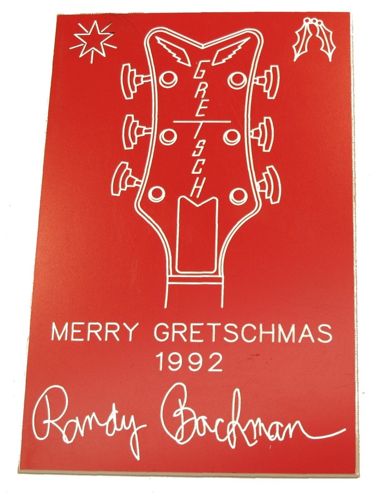 Randy Bachman Christmas Card 1992
