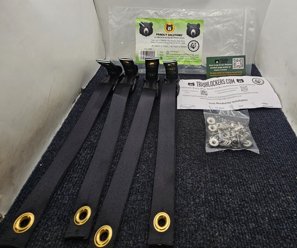 TrashLockers.com Primary Solutions Ultimate Black Bear Trash Locks