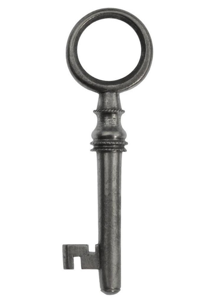 CIRCULAR BOW Key with Solid Shaft 2¼" - Antique Key Vintage Key - ref.k167
