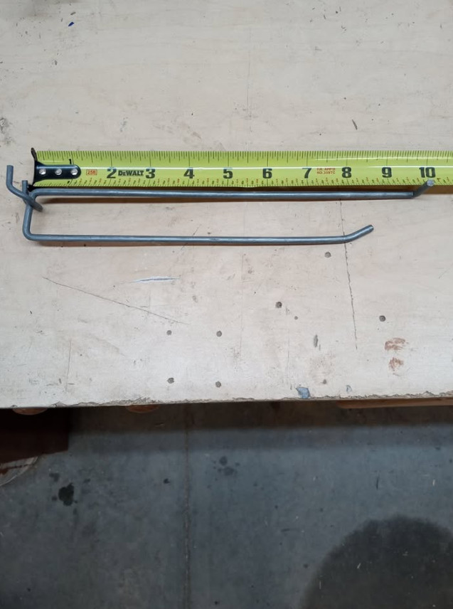 30 - Retail/Garage Peg Board Hooks - 2 different lengths (See Discription)
