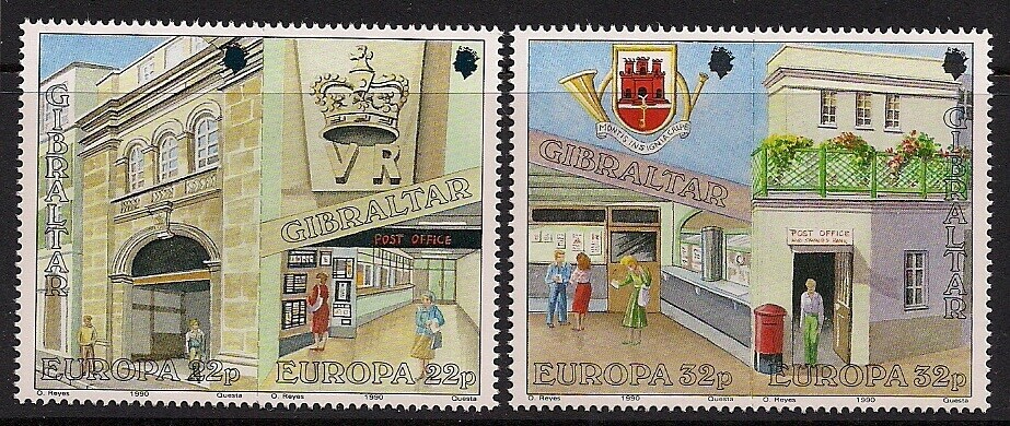 Gibraltar Stamp 562-565  - 90 Europa