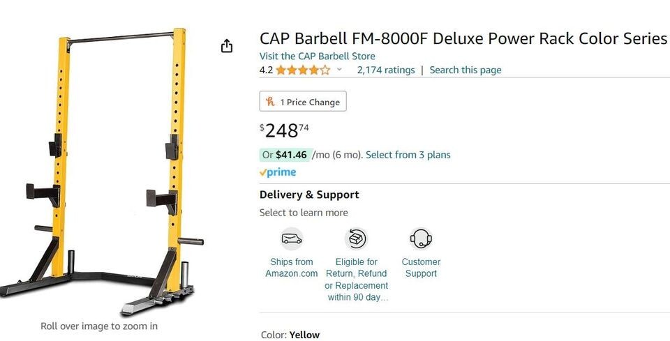CAP Deluxe Power Rack - FMB8000F